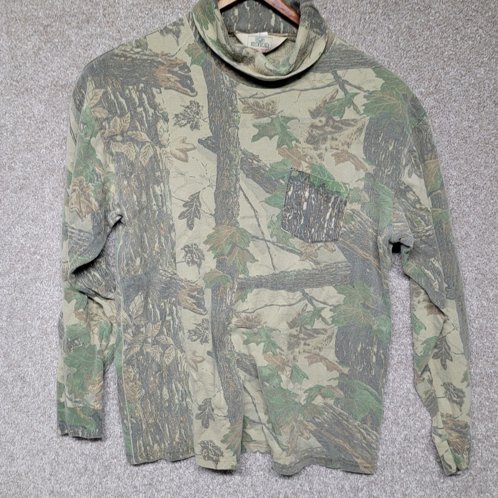Vintage 80s RedHead Advantage Pocket Camo Shirt XL Hunting Leaf Timber Bark USA
